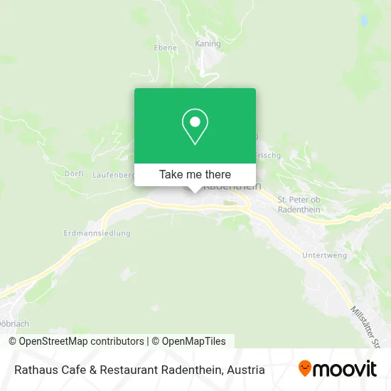 Rathaus Cafe & Restaurant Radenthein map