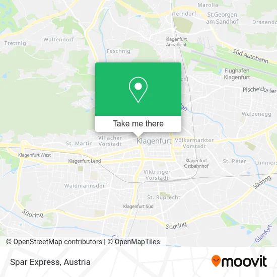 Spar Express map