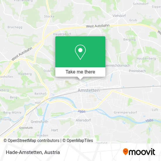 Hade-Amstetten map