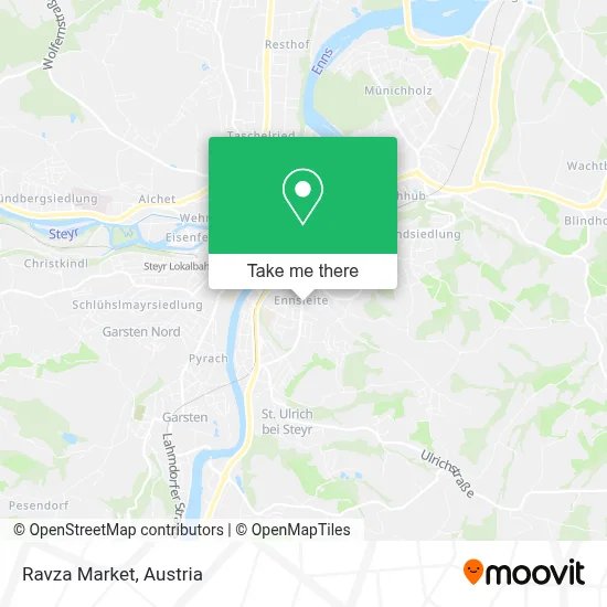 Ravza Market map