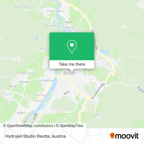 Hydrojet-Studio Reutte map