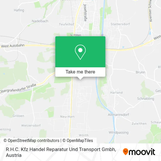 R.H.C. Kfz Handel Reparatur Und Transport Gmbh map
