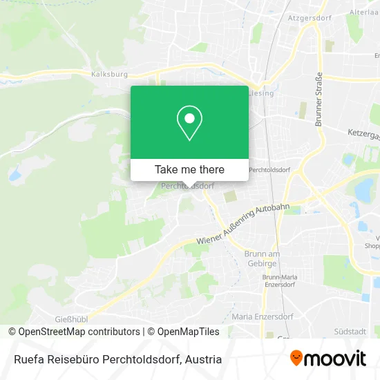 Ruefa Reisebüro Perchtoldsdorf map