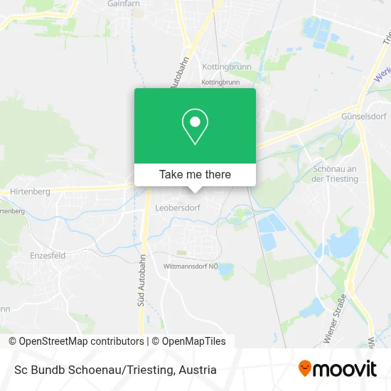 Sc Bundb Schoenau/Triesting map