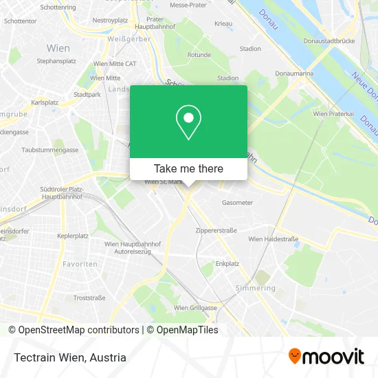 Tectrain Wien map