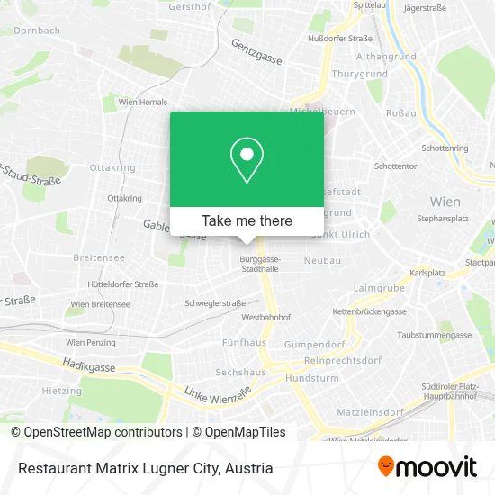 Restaurant Matrix Lugner City map