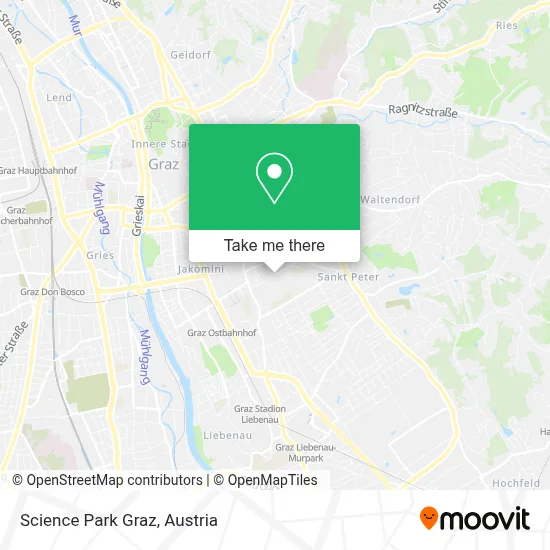 Science Park Graz map
