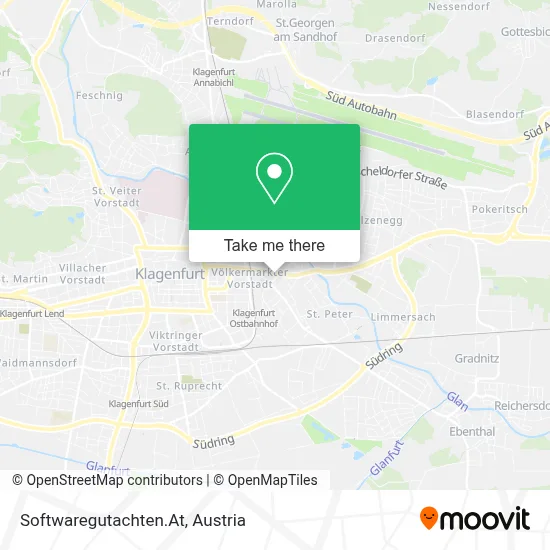 Softwaregutachten.At map