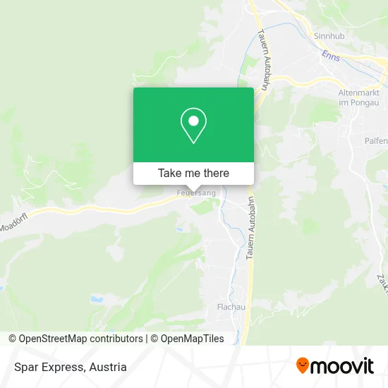 Spar Express map