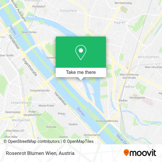 Rosenrot Blumen Wien map