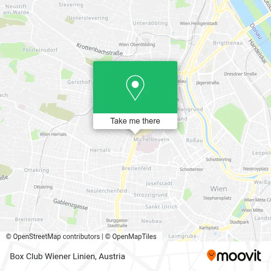 Box Club Wiener Linien map