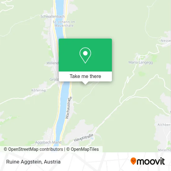 Ruine Aggstein map