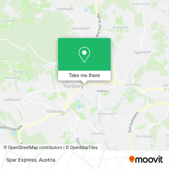 Spar Express map