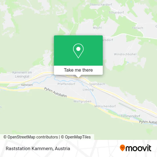 Raststation Kammern map