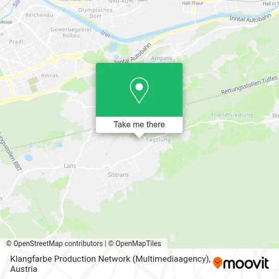 Klangfarbe Production Network (Multimediaagency) map