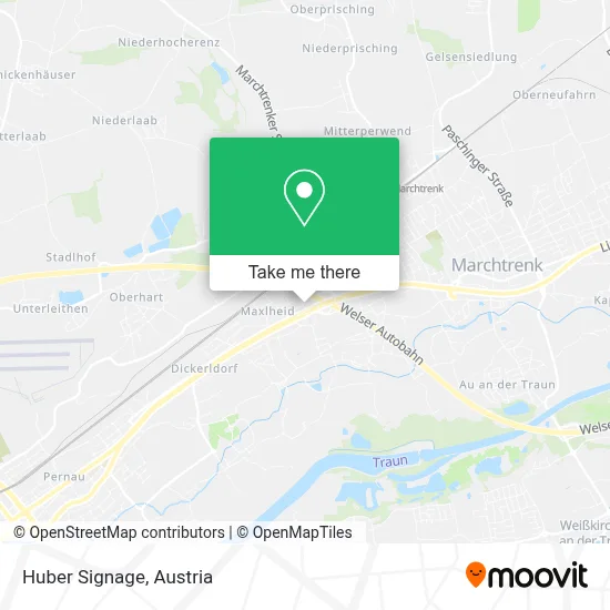 Huber Signage map