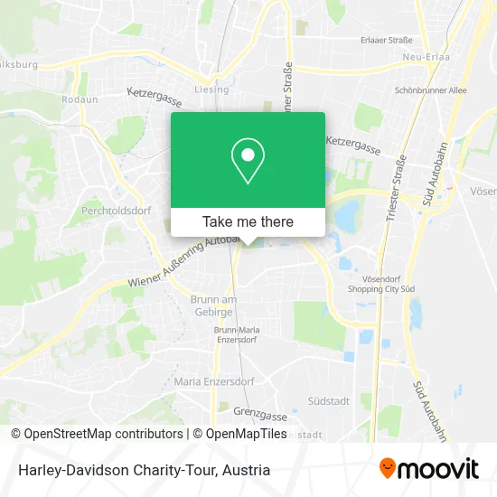 Harley-Davidson Charity-Tour map