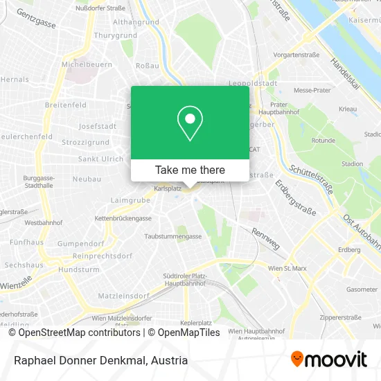 Raphael Donner Denkmal map