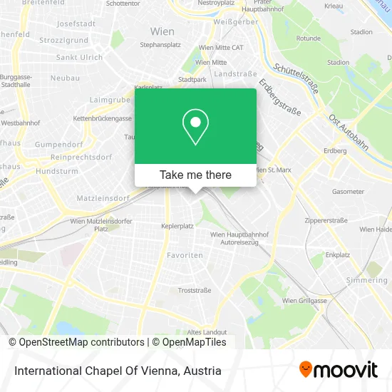 International Chapel Of Vienna map