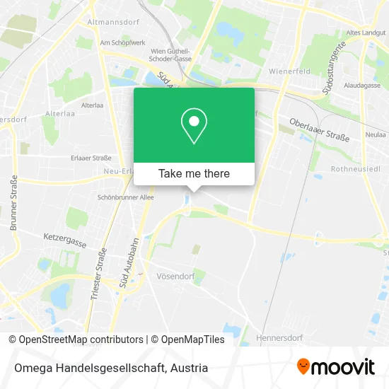 Omega Handelsgesellschaft map