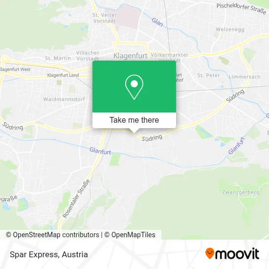 Spar Express map