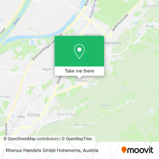 Rhenus Handels Gmbh Hohenems map