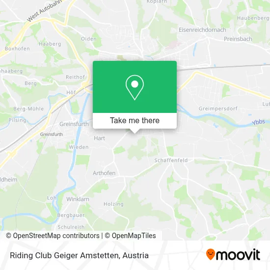 Riding Club Geiger Amstetten map