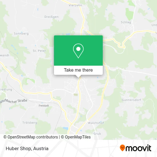 Huber Shop map