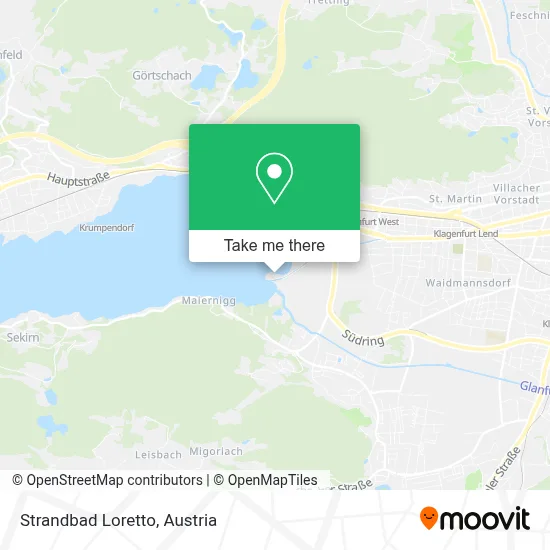 Strandbad Loretto map