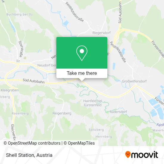 Shell Station map