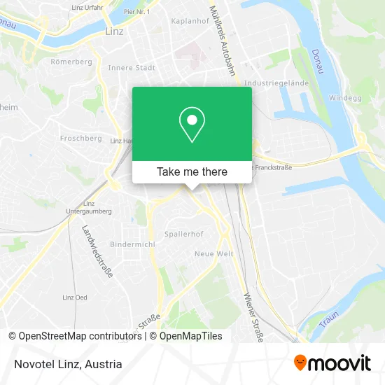 Novotel Linz map