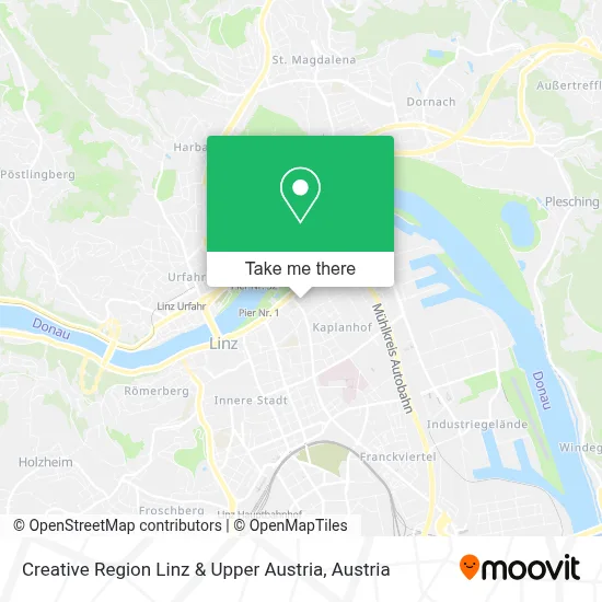 Creative Region Linz & Upper Austria map