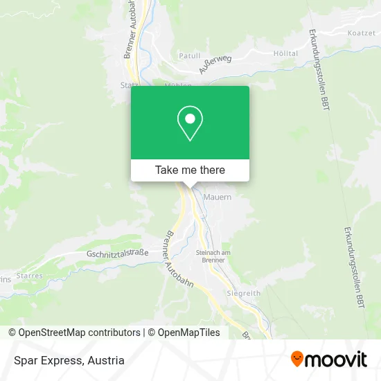 Spar Express map