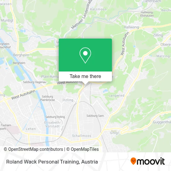 Roland Wack Personal Training map