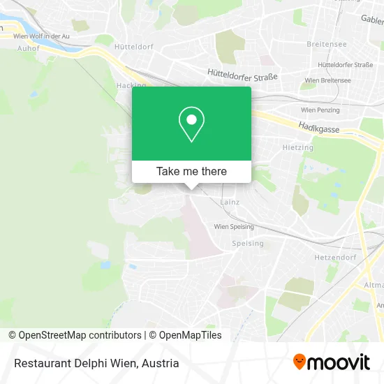 Restaurant Delphi Wien map