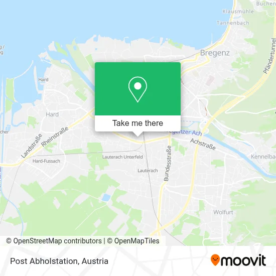 Post Abholstation map