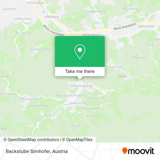 Backstube Simhofer map