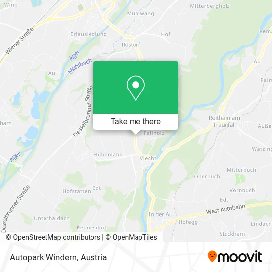 Autopark Windern map