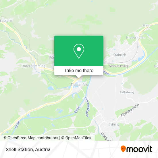 Shell Station map