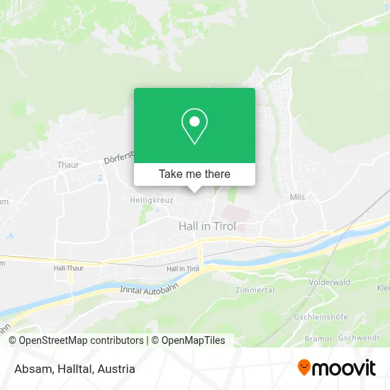 Absam, Halltal map