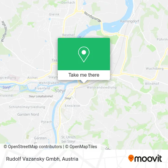 Rudolf Vazansky Gmbh map