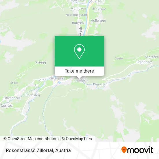 Rosenstrasse Zillertal map