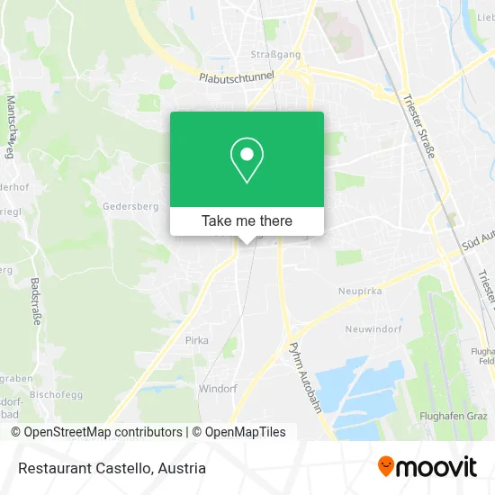 Restaurant Castello map