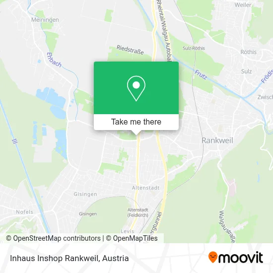 Inhaus Inshop Rankweil map