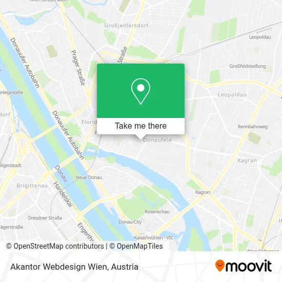 Akantor Webdesign Wien map