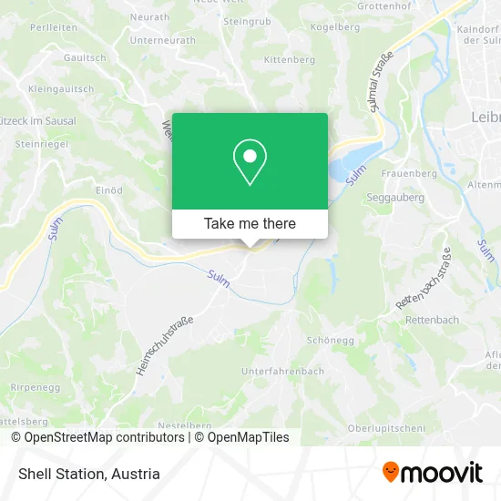 Shell Station map