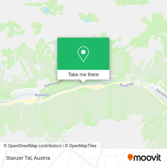 Stanzer Tal map