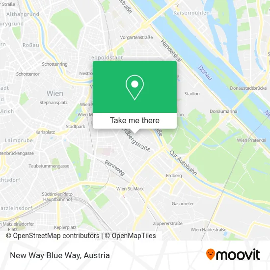 New Way Blue Way map