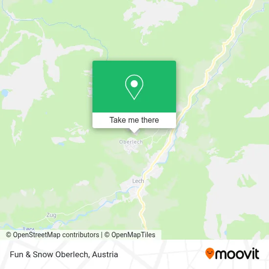 Fun & Snow Oberlech map