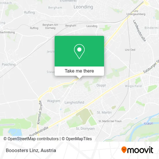 Booosters Linz map